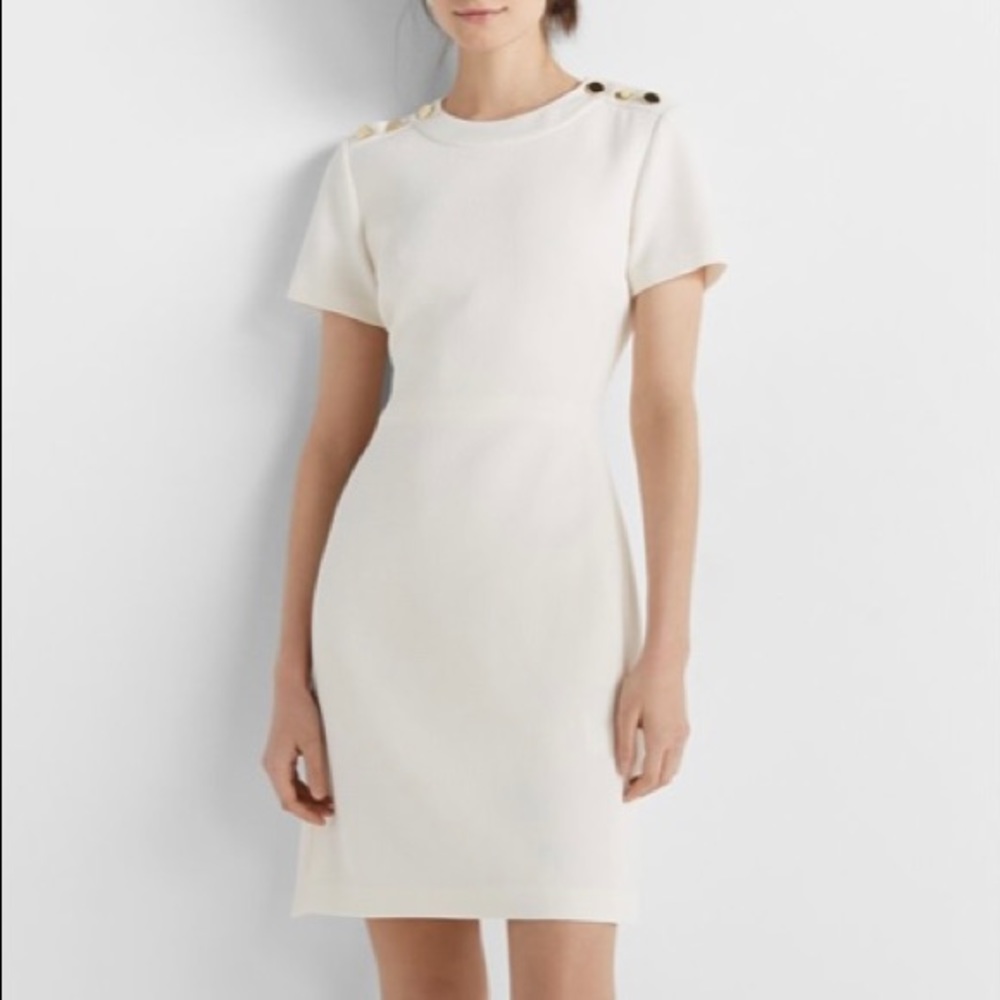 Club Monaco Cream Sheath Dress size 6